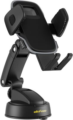 Accesorio Ulefone Armor Mount Next-Gen UAN16 Soporte de Montaje Next-Gen Extendido (UAN16) con Ventosa, Brazo Telescopico 10–13 Cm, Giro 360°, Brazos de Sujecion Reforzados para Telefonos Grandes y con Fundas Gruesas.