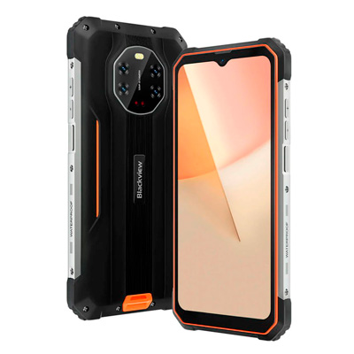Celular Blackview BL8800 8GB RAM 128GB ROM 5G 2SIM IP68 IP69K MIL Std 810H Naranja