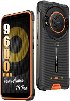Celular Ulefone Power Armor 16 Pro 4GB RAM 64GB ROM IP68 IP69K MIL Std 810H Naranja