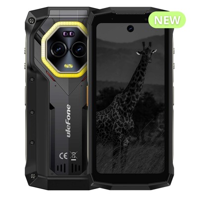 Celular Ulefone Armor Mini 20 Pro 8GB RAM 256GB ROM 5G Vision Nocturna IP68 IP69K MIL Std 810H Negro