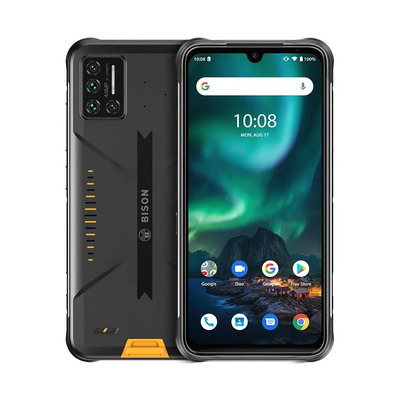 Celular Umidigi BISON 6GB RAM 128GB ROM 4 Camaras 48MPX IP68 IP69K MIL Std 810G Amarillo