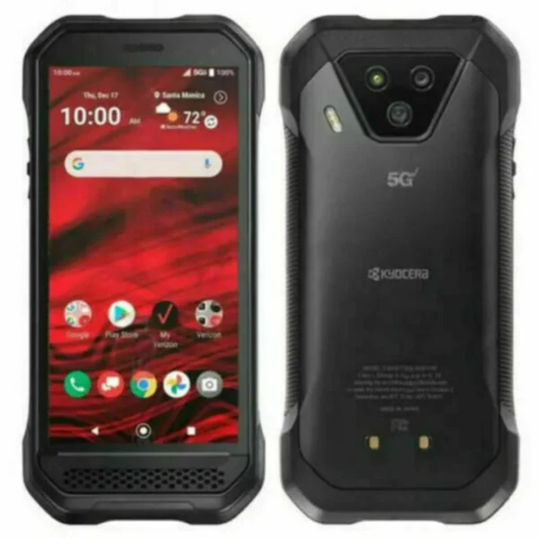 Celular IS Kyocera Duraforce Ultra E7110 6GB RAM 128GB ROM 5G Clase 1 Division 2 IP68 MIL Std 810H Negro