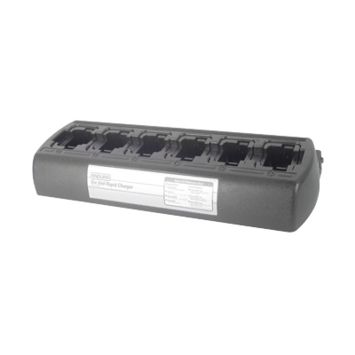 Multicargador  rápido de escritorio de 6 radios para baterías KNB45L, KNB63L/65L