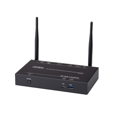 Switch de presentaciones | Resolución 4K |  Diferentes herramientas de colaboración: Anotación, pizarra y captura | inalámbrico con Quad View | Multi-view se pueden compartir hasta 4 fuentes de forma inalámbrica