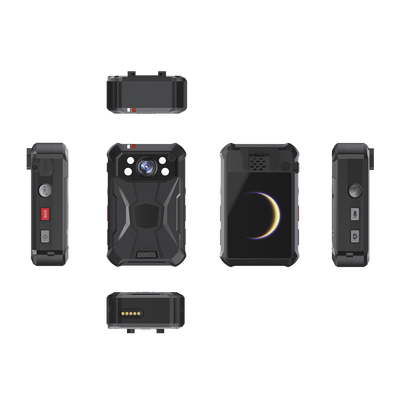 Body Camera Portátil / Grabación a 2K / Pantalla 2.4" LCD / IP68 / H.265 / 32 GB de Almacenamiento / GPS / WIFI / 3G y 4G / Fotos de Hasta 40 Megapixel / Micrófono Integrado