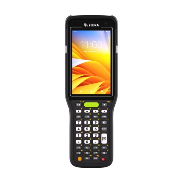 Terminal Zebra MC3400 de 38 teclas, vista frontal oficial
